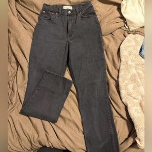 Abercrombie & Fitch Black Women's The 90s Straight Leg Jeans